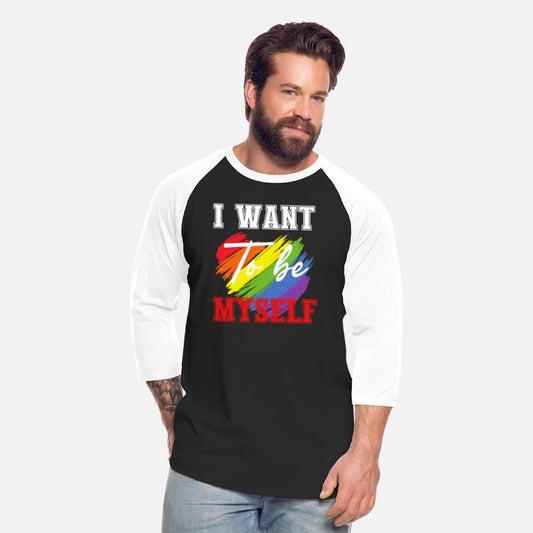 LGBT T-Shirt - I Want to Be Myself Funny Cute