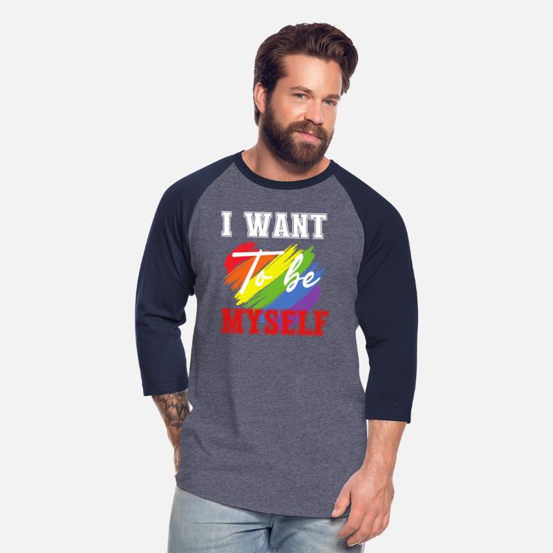 LGBT T-Shirt - I Want to Be Myself Funny Cute