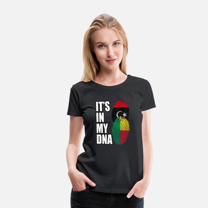Libyan And Benin Mix Heritage DNA Flag