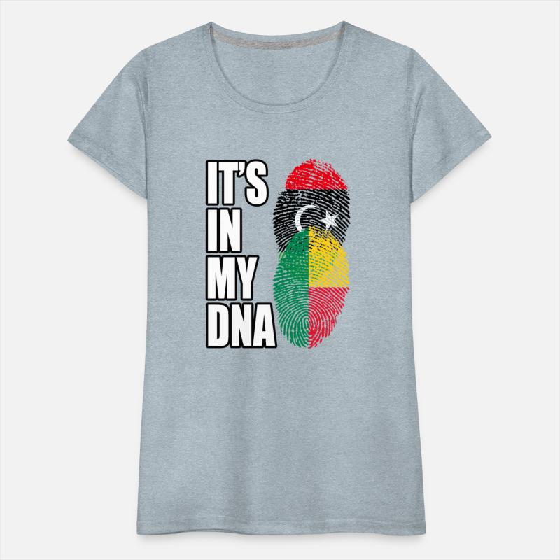 Libyan And Benin Mix Heritage DNA Flag