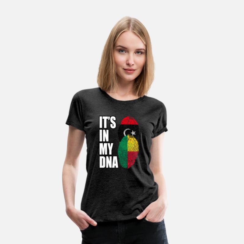 Libyan And Benin Mix Heritage DNA Flag