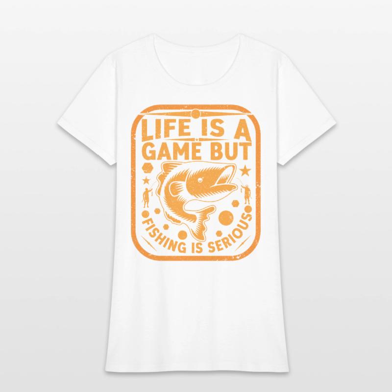 life is a game but fishing is serious T Shirt