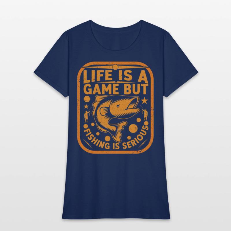 life is a game but fishing is serious T Shirt