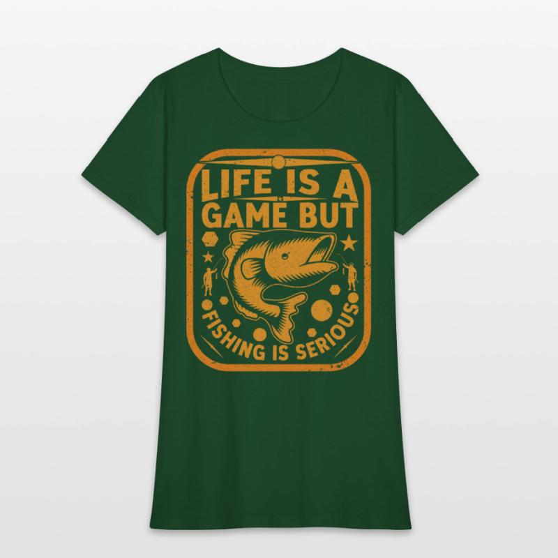 life is a game but fishing is serious T Shirt
