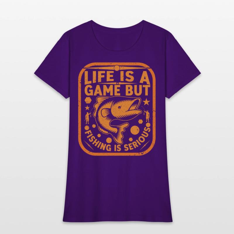 life is a game but fishing is serious T Shirt