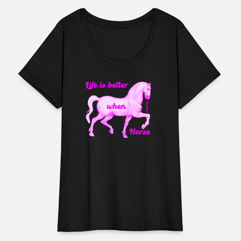 Life is better when Horse (pink) - Da Vinci
