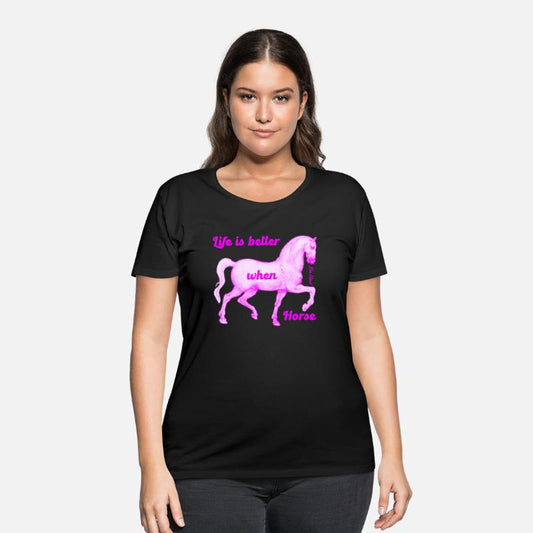 Life is better when Horse (pink) - Da Vinci