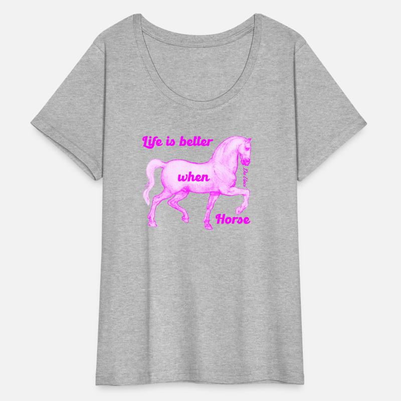 Life is better when Horse (pink) - Da Vinci