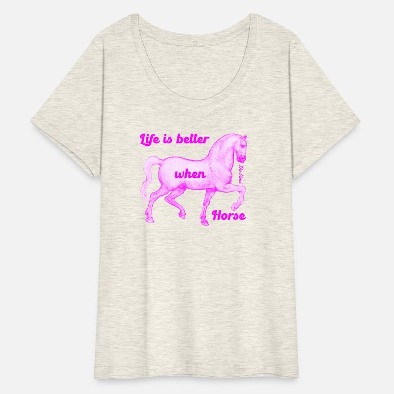 Life is better when Horse (pink) - Da Vinci