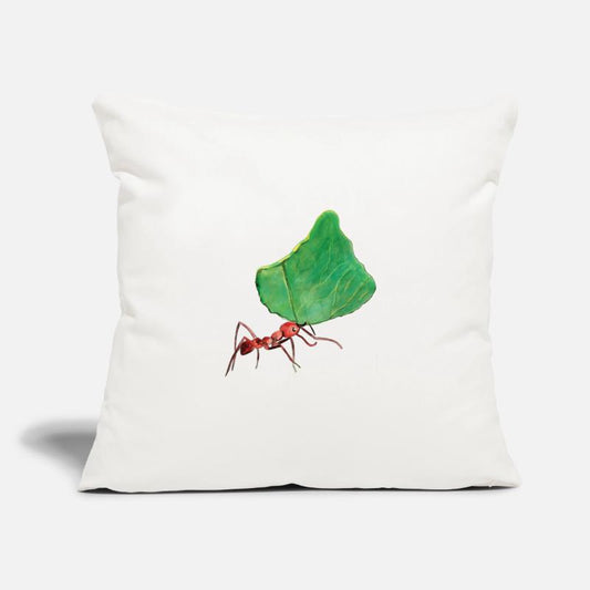 Little Ant Carrying a Big Leaf