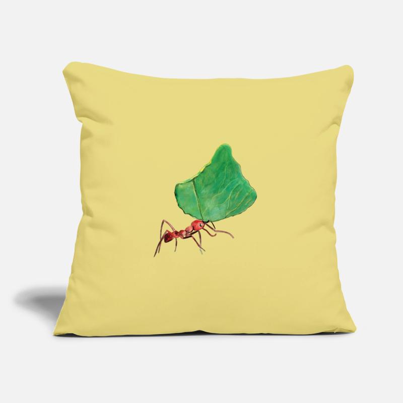 Little Ant Carrying a Big Leaf