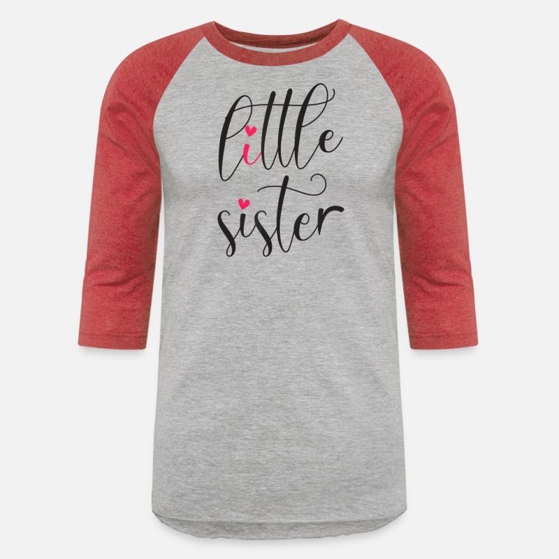Little Sister Words With Cute Hearts T Shirt