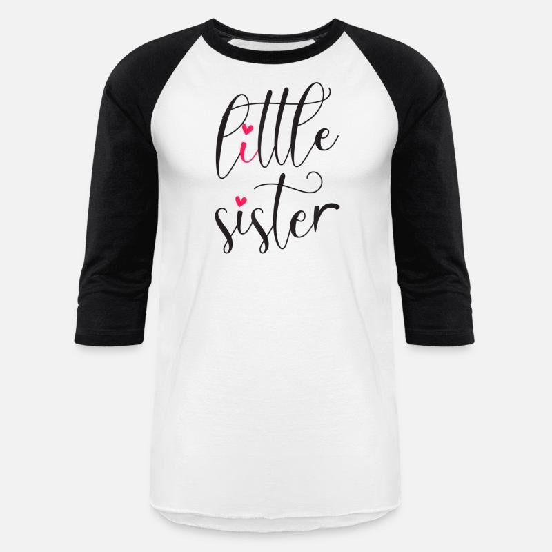 Little Sister Words With Cute Hearts T Shirt