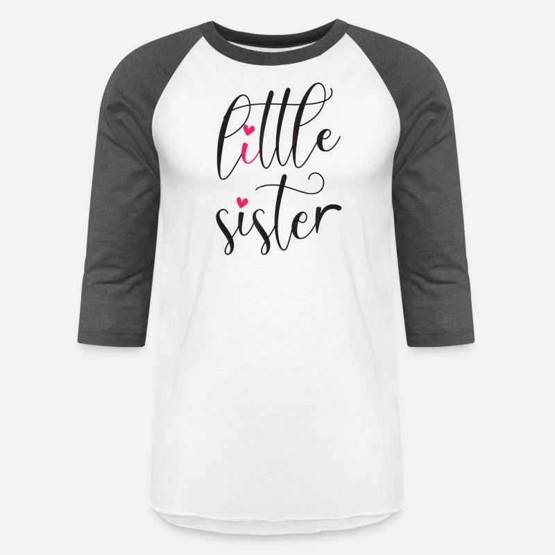 Little Sister Words With Cute Hearts T Shirt