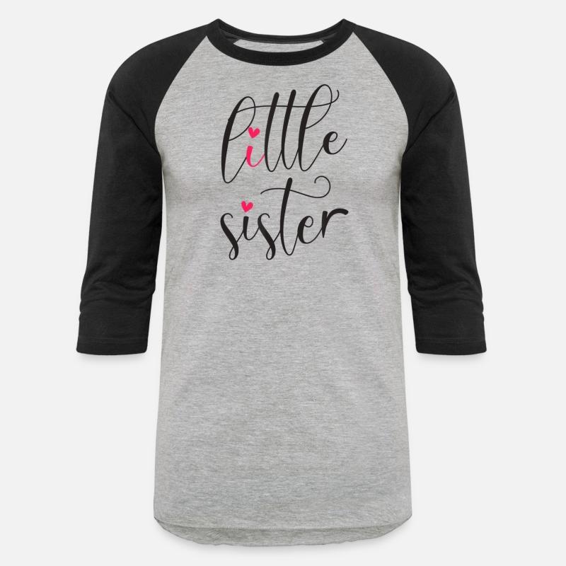 Little Sister Words With Cute Hearts T Shirt
