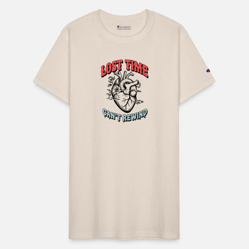 Lost Time Can’t Rewind – Retro Grunge Heart