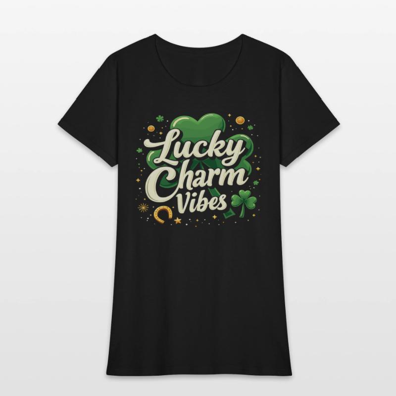 Lucky Charm Vibes Glücksklee Happiness Positive