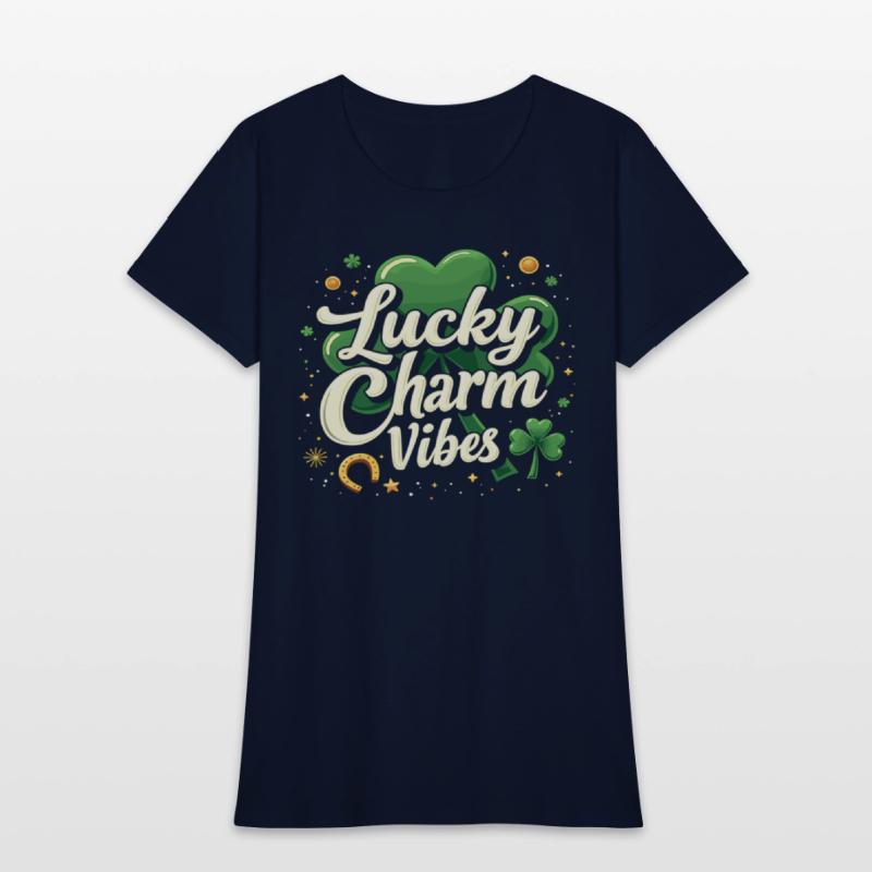 Lucky Charm Vibes Glücksklee Happiness Positive