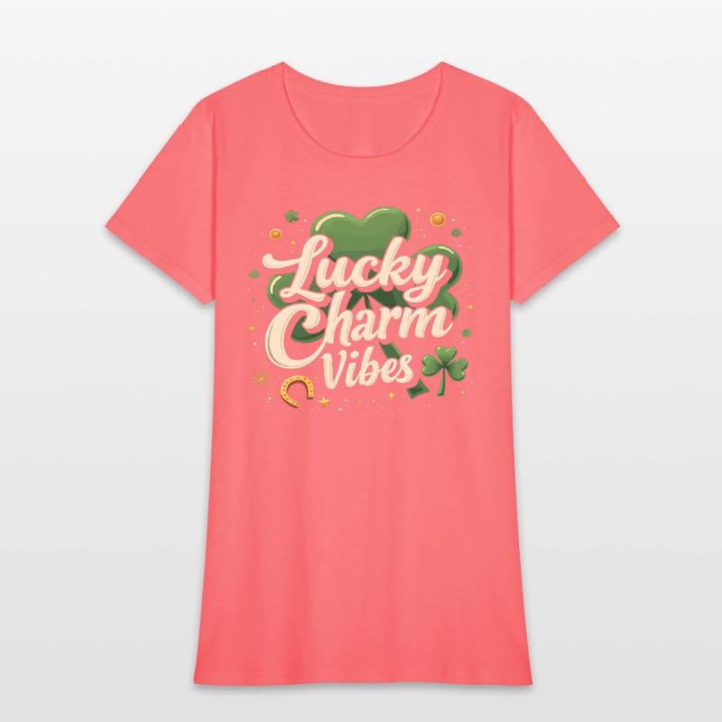 Lucky Charm Vibes Glücksklee Happiness Positive