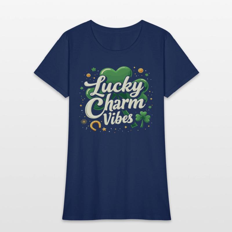 Lucky Charm Vibes Glücksklee Happiness Positive