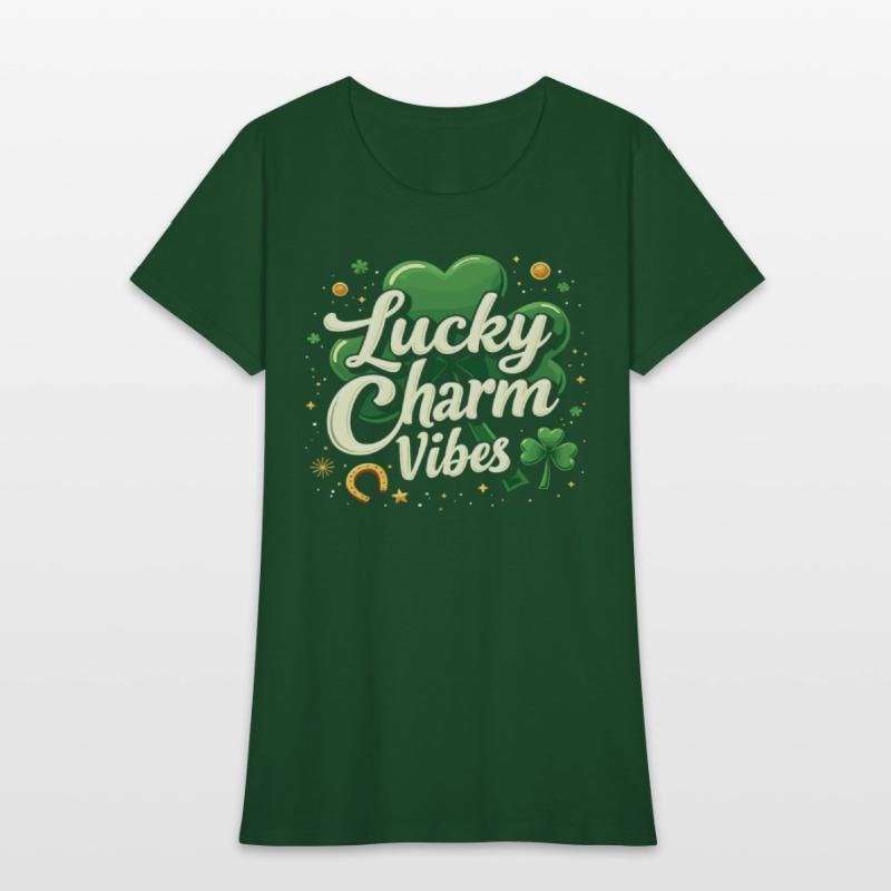 Lucky Charm Vibes Glücksklee Happiness Positive