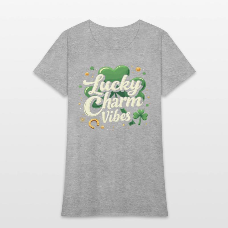 Lucky Charm Vibes Glücksklee Happiness Positive