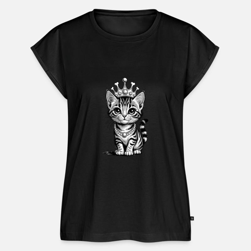 Majestic Kitten Royalty with Crown and Pearls