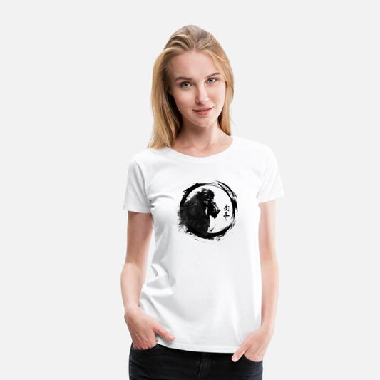 Majestic Leo Silhouette Against Circular Abstract