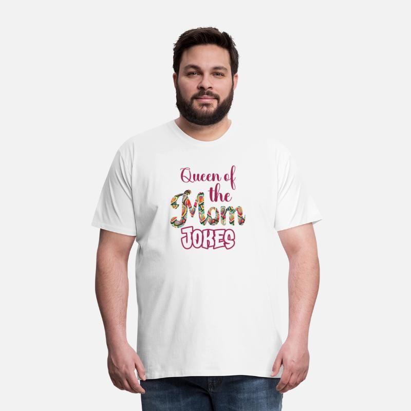 Majestic Mom Humor: Crowned Queen of Jokes Tee