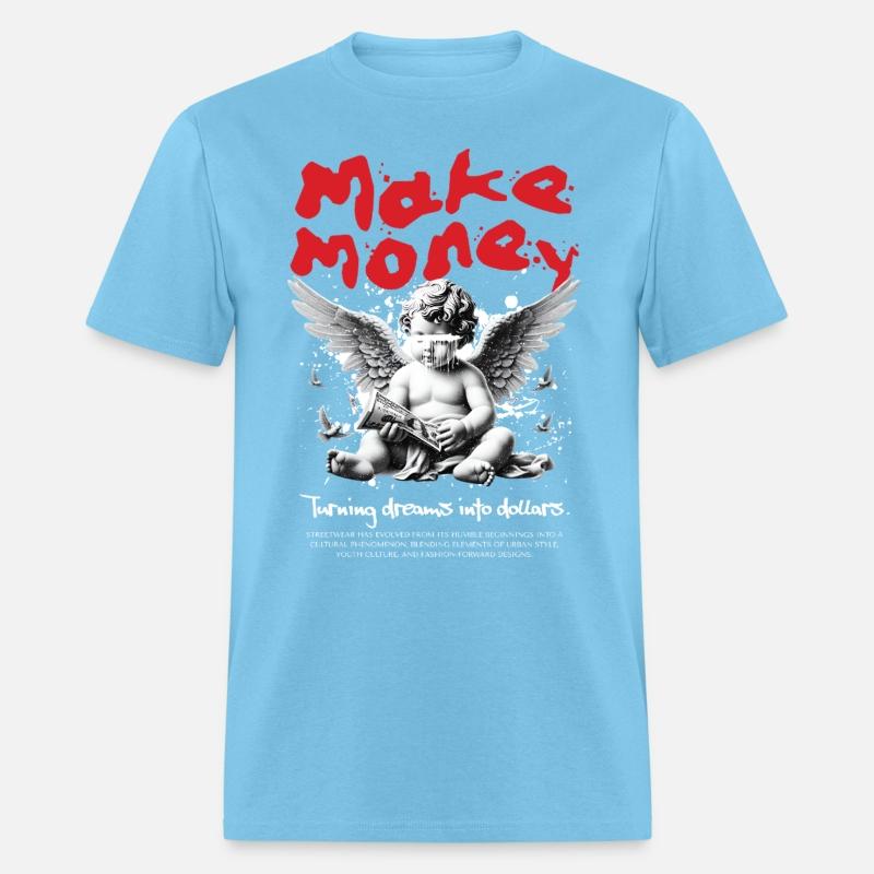 Make Money Angel Shirt, Divine Drip Streetwear Tee