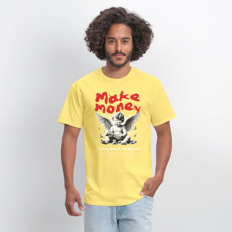 Make Money Angel Shirt, Divine Drip Streetwear Tee