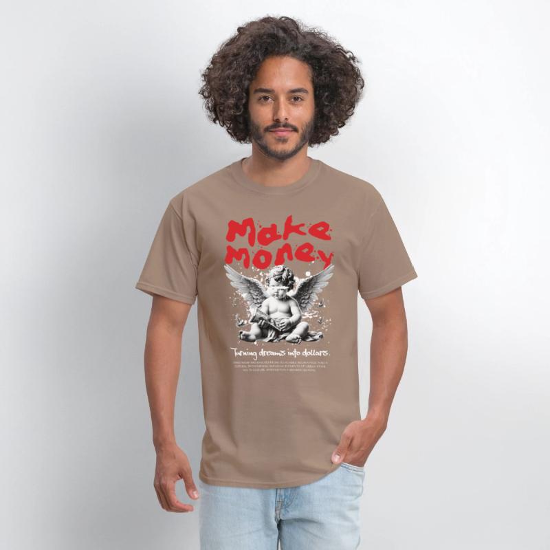 Make Money Angel Shirt, Divine Drip Streetwear Tee