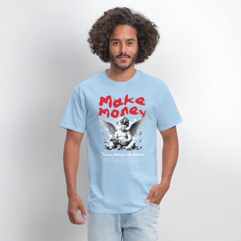 Make Money Angel Shirt, Divine Drip Streetwear Tee