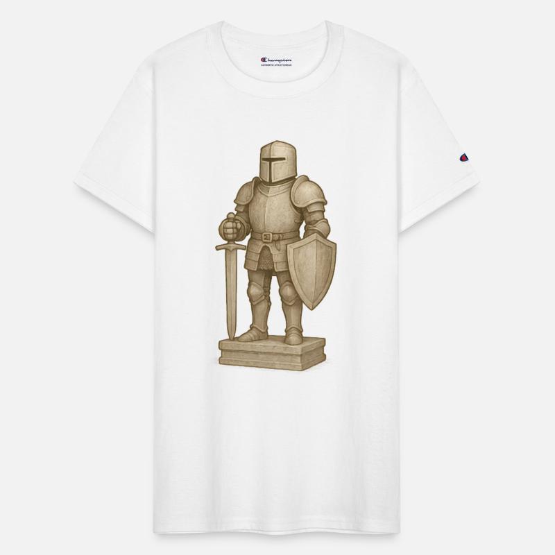 Medieval Knight Stone Sculpture