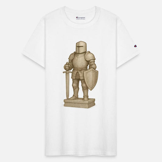 Medieval Knight Stone Sculpture