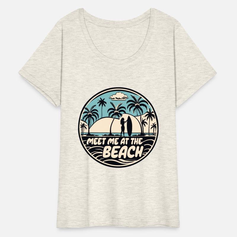 Meet Me At The Beach Surfer Saying Quote