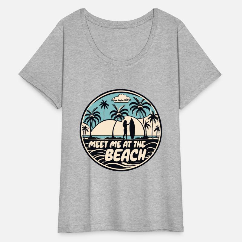 Meet Me At The Beach Surfer Saying Quote