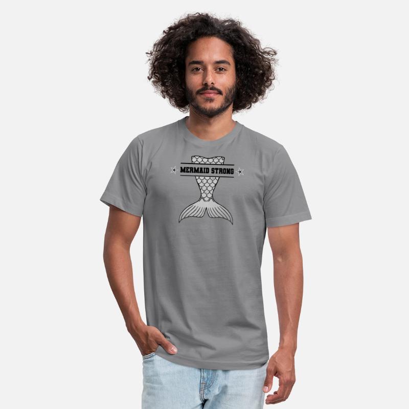 Mermaid Strong graphic - Gray