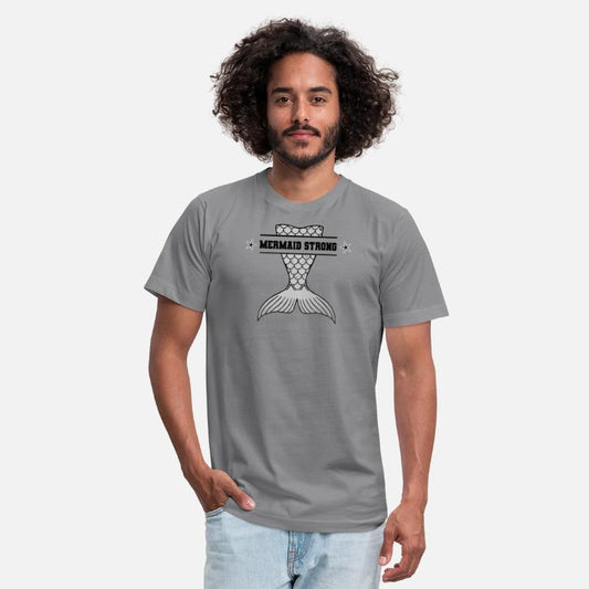 Mermaid Strong graphic - Gray