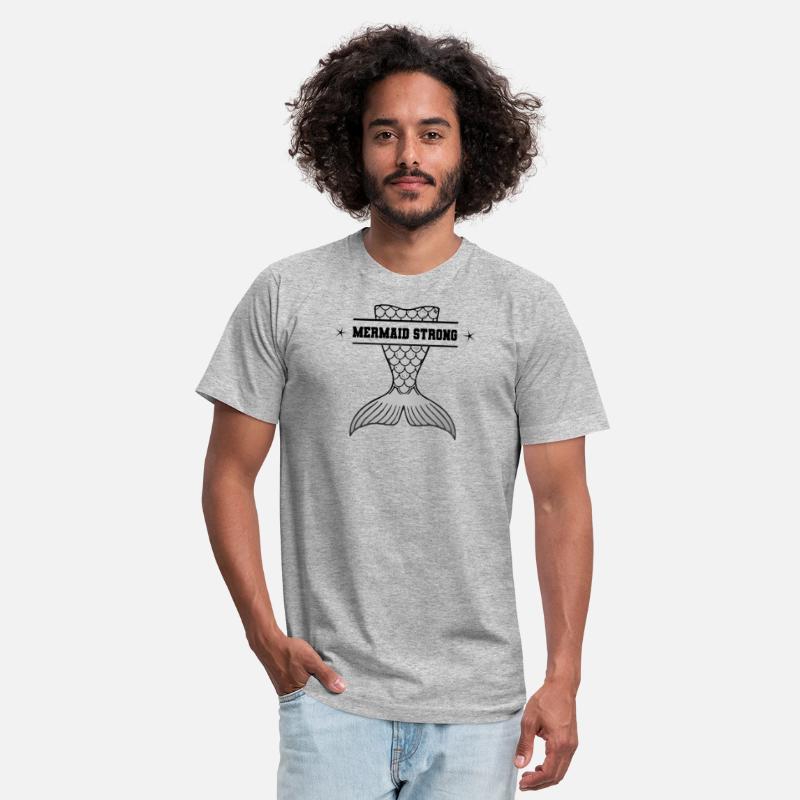 Mermaid Strong graphic - Gray