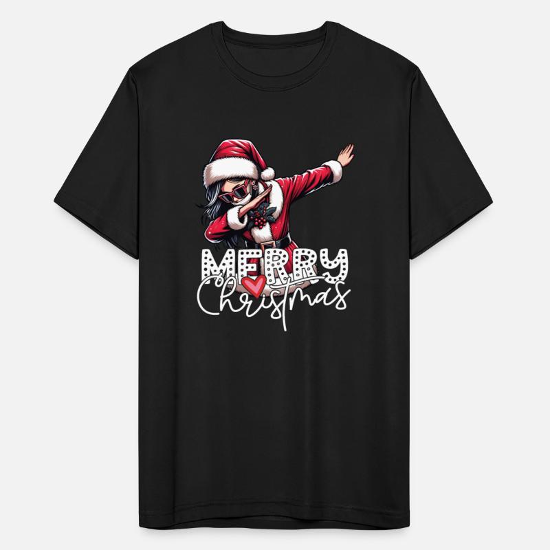 Merry Christmas Stylish Dabbing Woman Girl