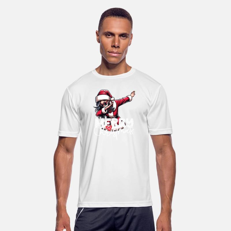 Merry Christmas Stylish Dabbing Woman Girl