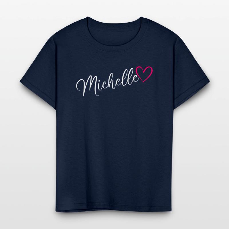Michelle Name Pink Heart