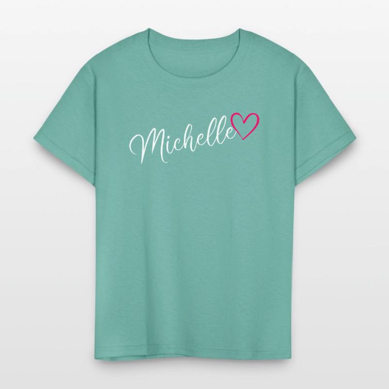 Michelle Name Pink Heart