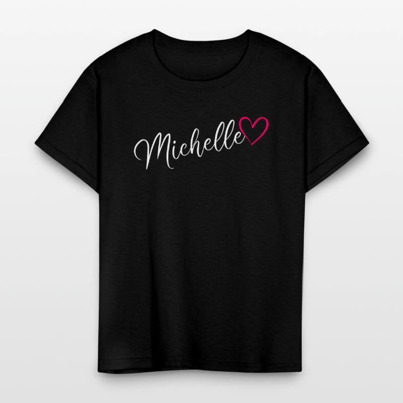 Michelle Name Pink Heart
