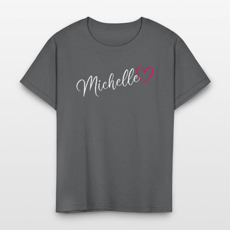 Michelle Name Pink Heart