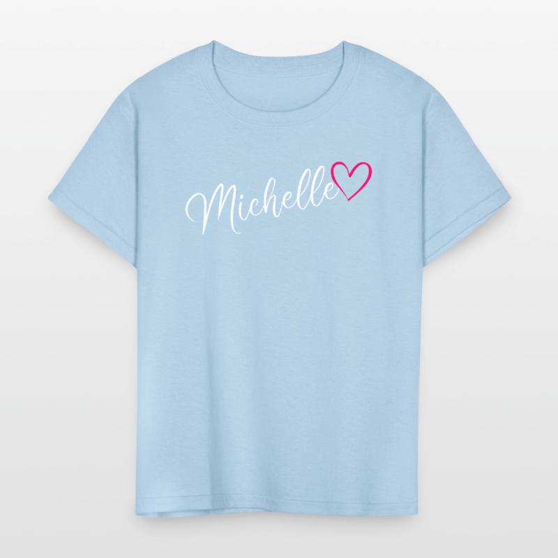 Michelle Name Pink Heart
