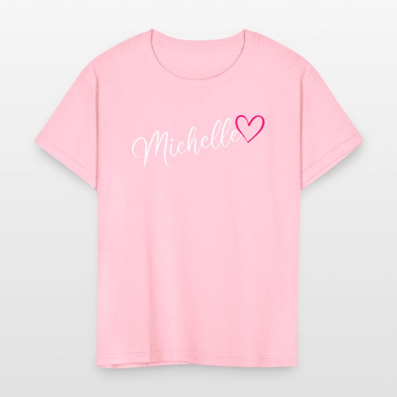 Michelle Name Pink Heart