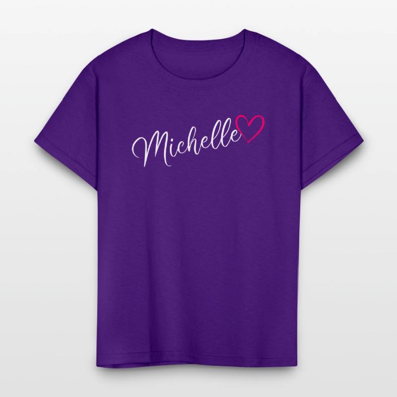 Michelle Name Pink Heart