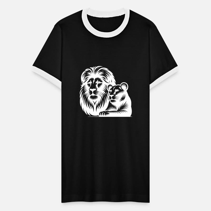 Mighty Big Cat Lion With Lioness Portrait Style